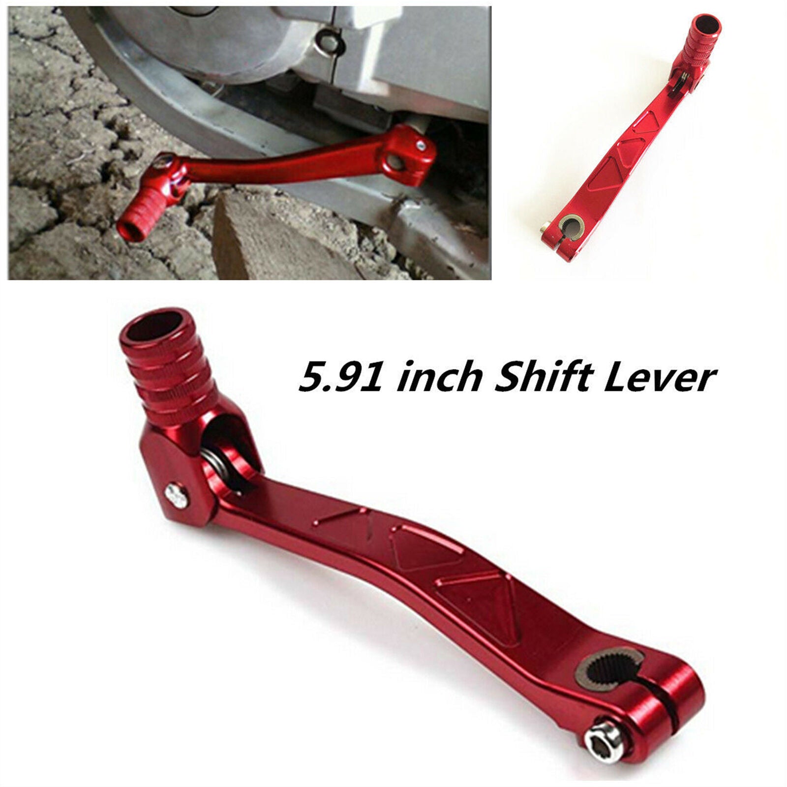 10mm CNC Aluminum Adjustable Gear Shift Lever Shifter Pedal Fit For Motorcycle