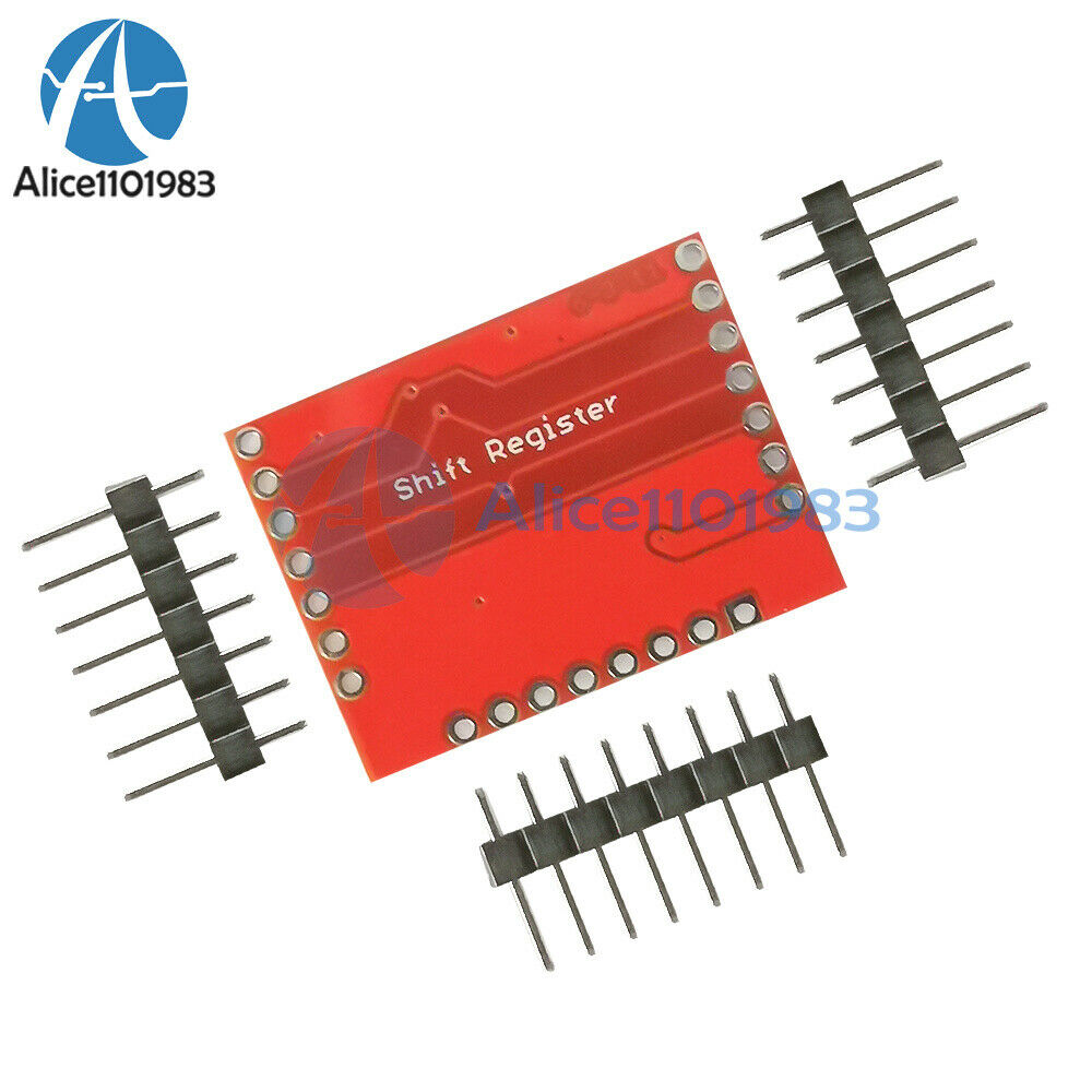DC 3.3V-5V 74HC595 Shift Register Expansion Module Breakout PCB Circuit Board