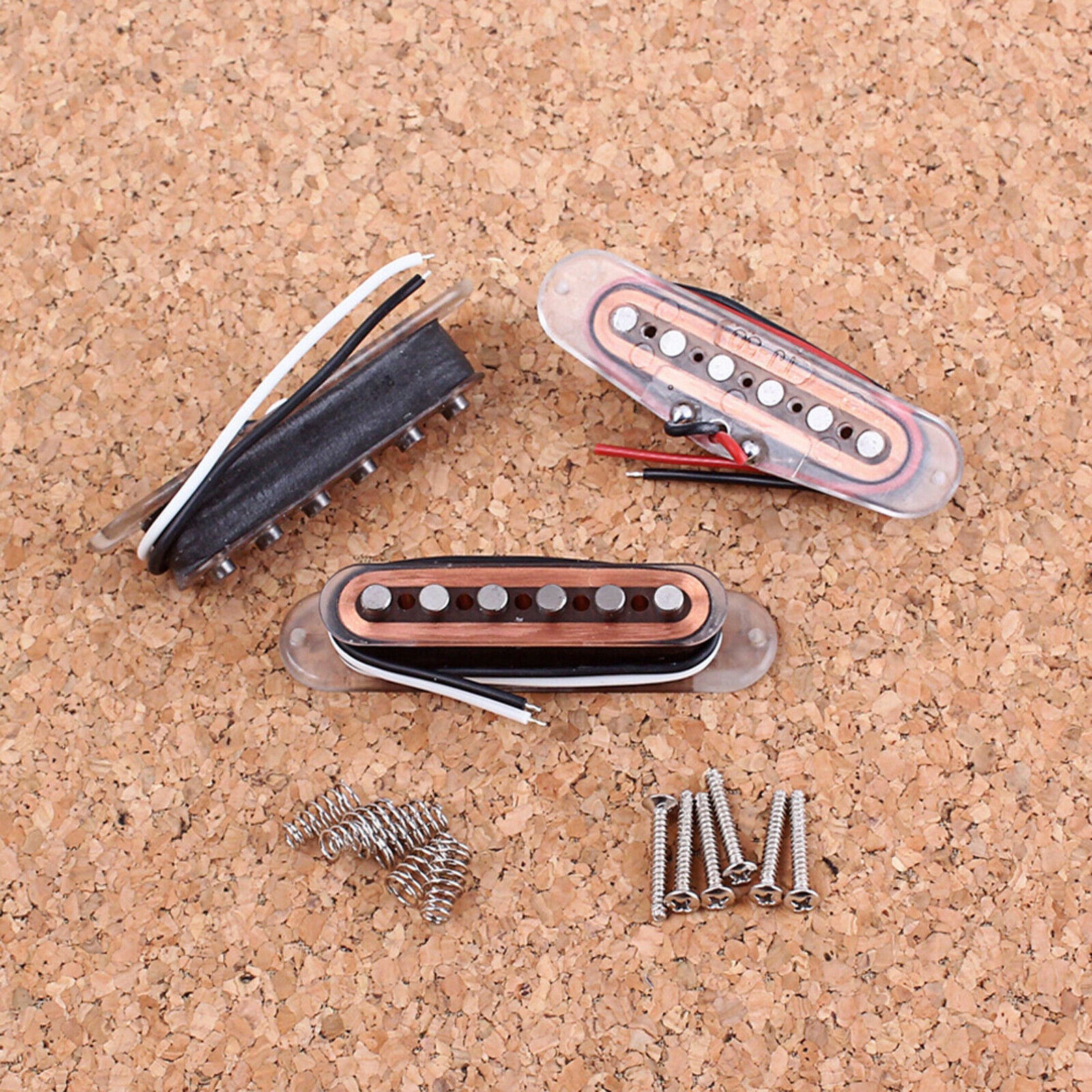 3pcs Electric Guitar Single Coil Pickup Set Middle/ Neck/ Bridge Alnico V for ST