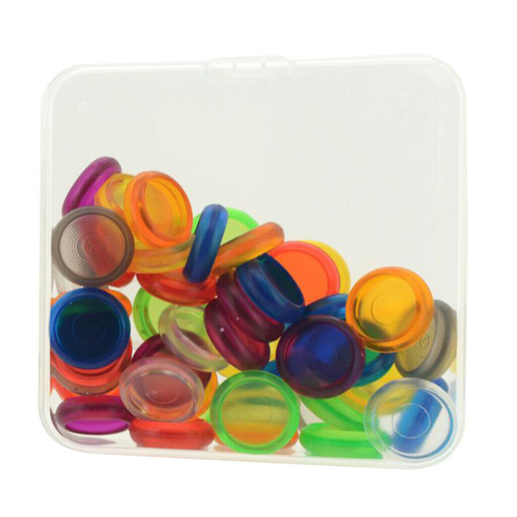 50 Pieces Plastic Discs Loose Leaf Binding Ring Clip Holder DIY Stationery