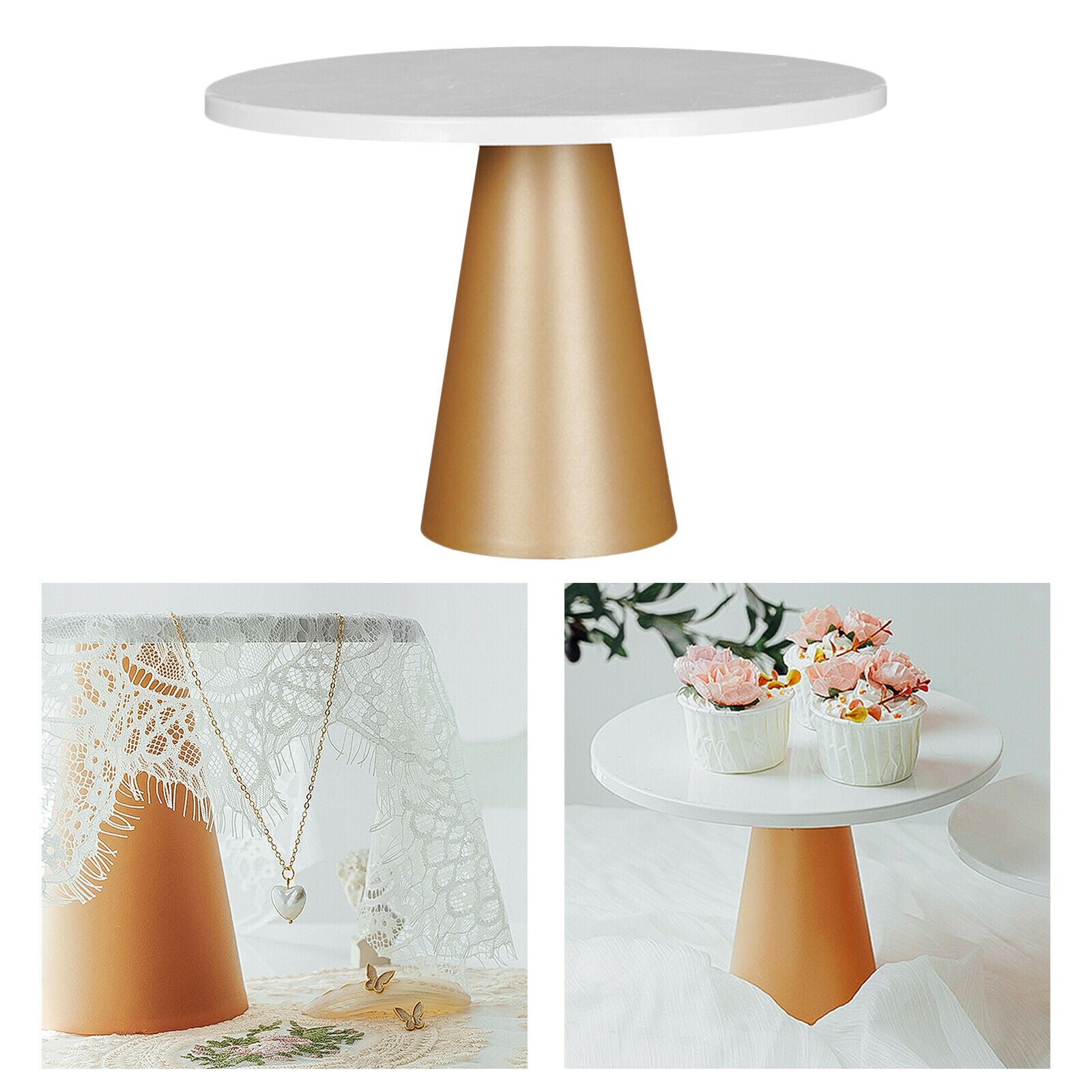 Dessert Cake Stand On Pedestal Candy Tart Plate Shelf Storage Supplies