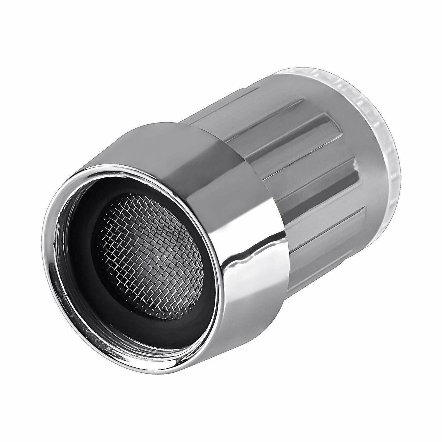 Water-Powered Temperature Sensing Glowing LED Kitchen Bathroom Faucet Light Tap