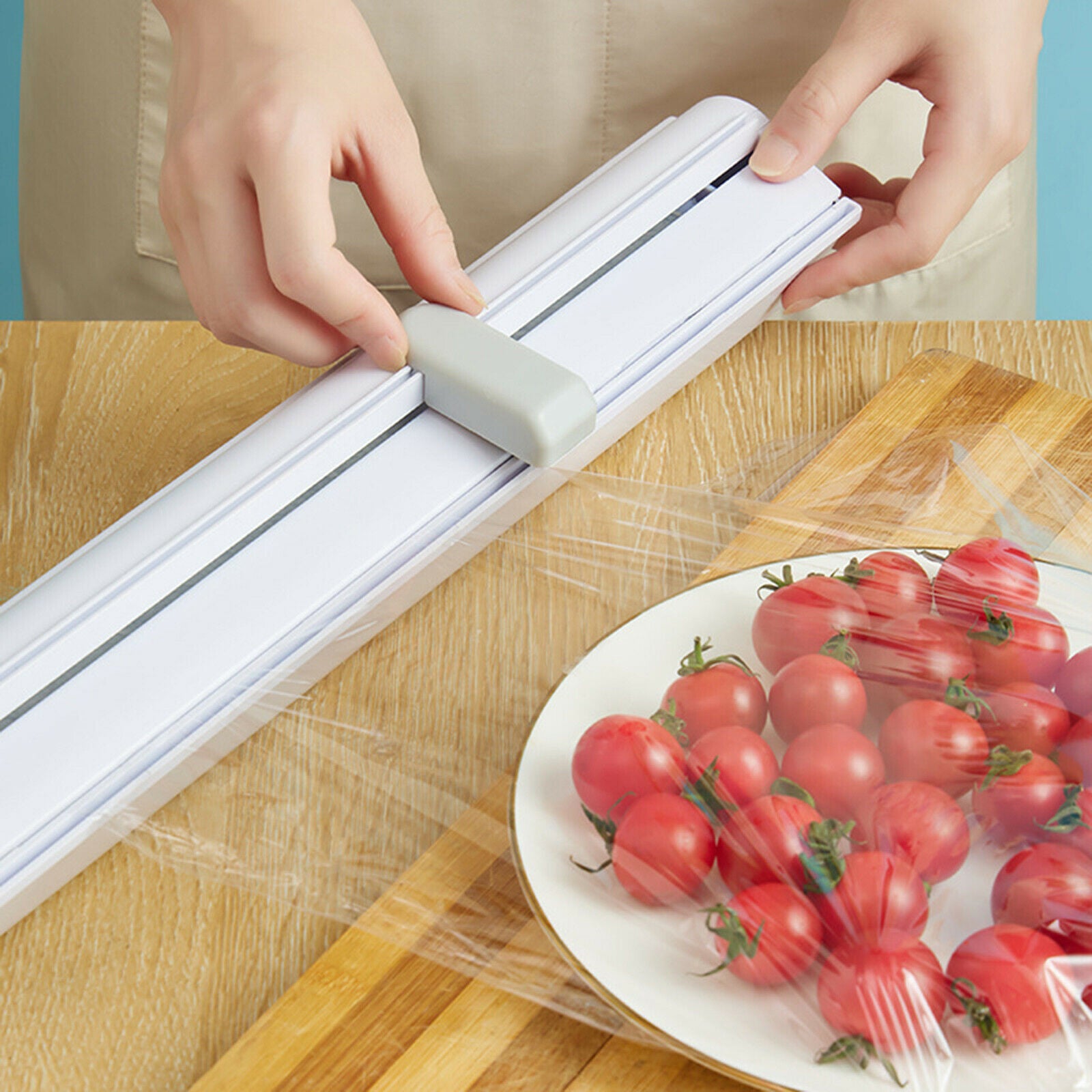 Plastic Wrap Dispenser Kitchen Tools Cling Food Wrap Dispenser Film Cutter