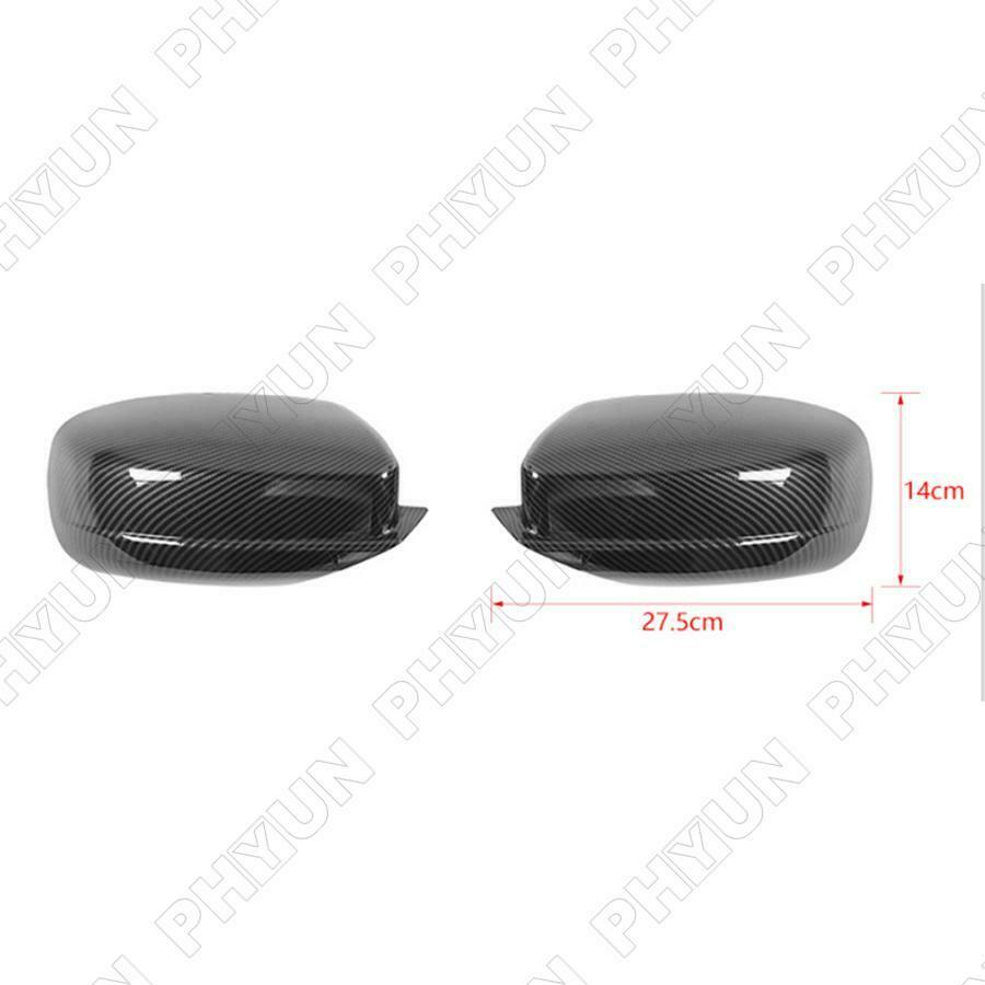 Carbon Fiber Look Side Mirror Covers Decoration Trim For Dodge Charger 2011-2021