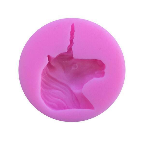 Unicorn Shape Silicone Mold DIY Soap Fondant Chocolate decoration Baking Tools