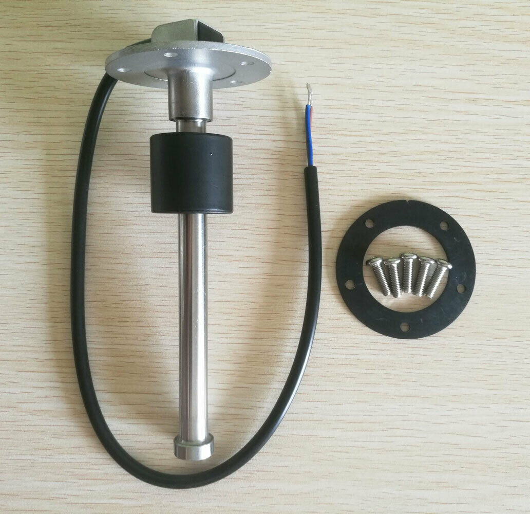 Fuel level sensor Sender,0-190 ohms,165mm 6-1/2",fuel/water tank,Stainless Steel