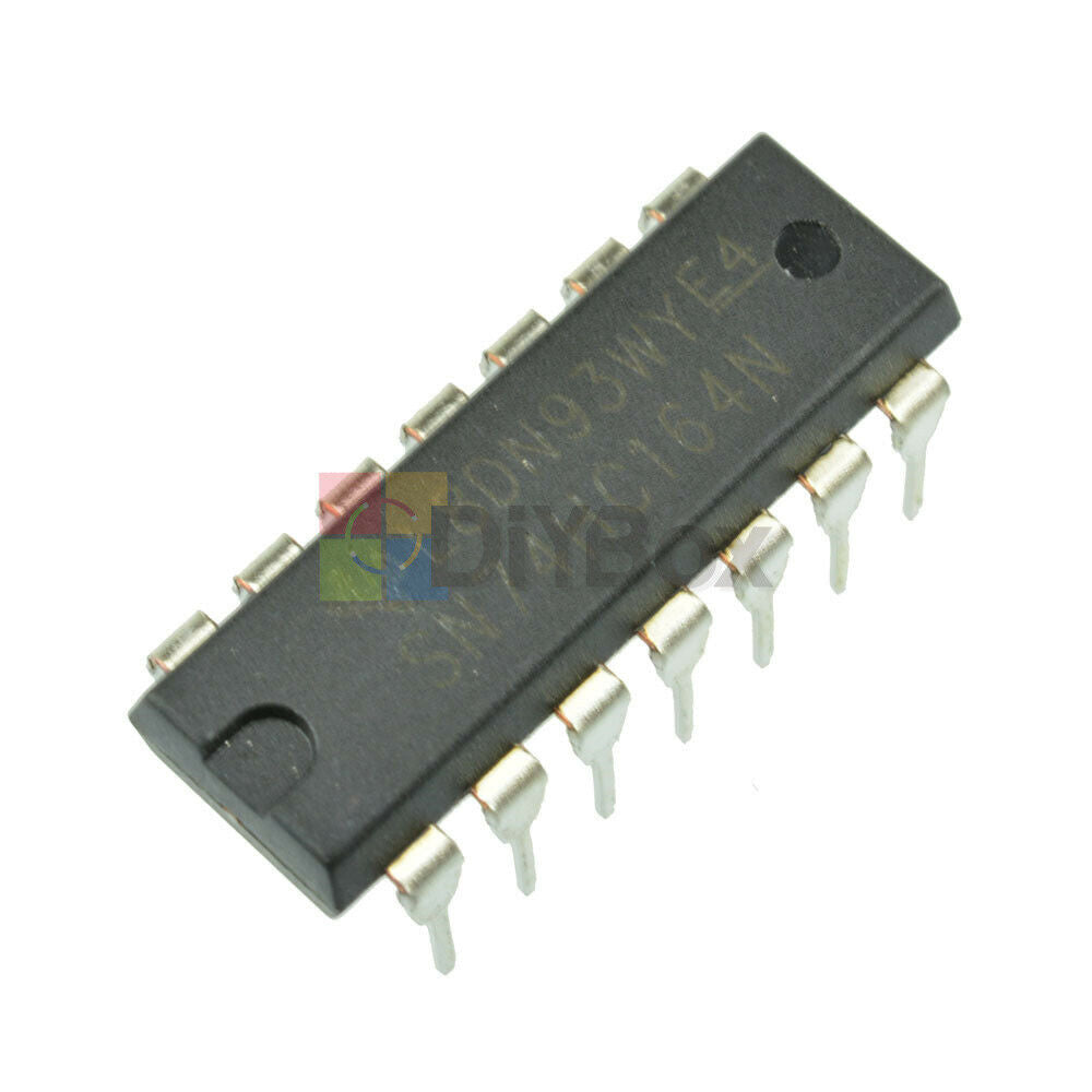 10Pcs DIP 14 74HC164 SN74HC164N TI IC DIP-14 Parallel-Out 8-BIT SHIFT REGISTER