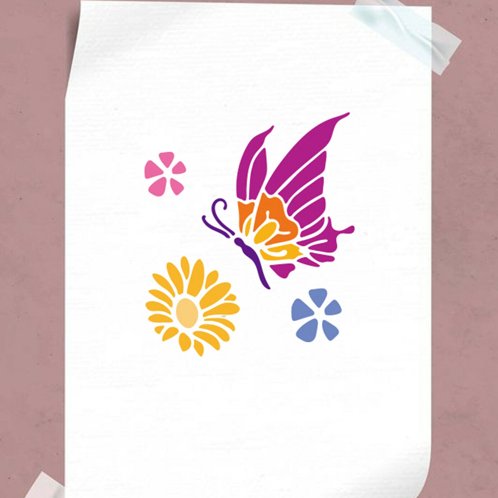 18x Bees Templates Stencils DIY Tile Cake Painting Album Crafts Art Project