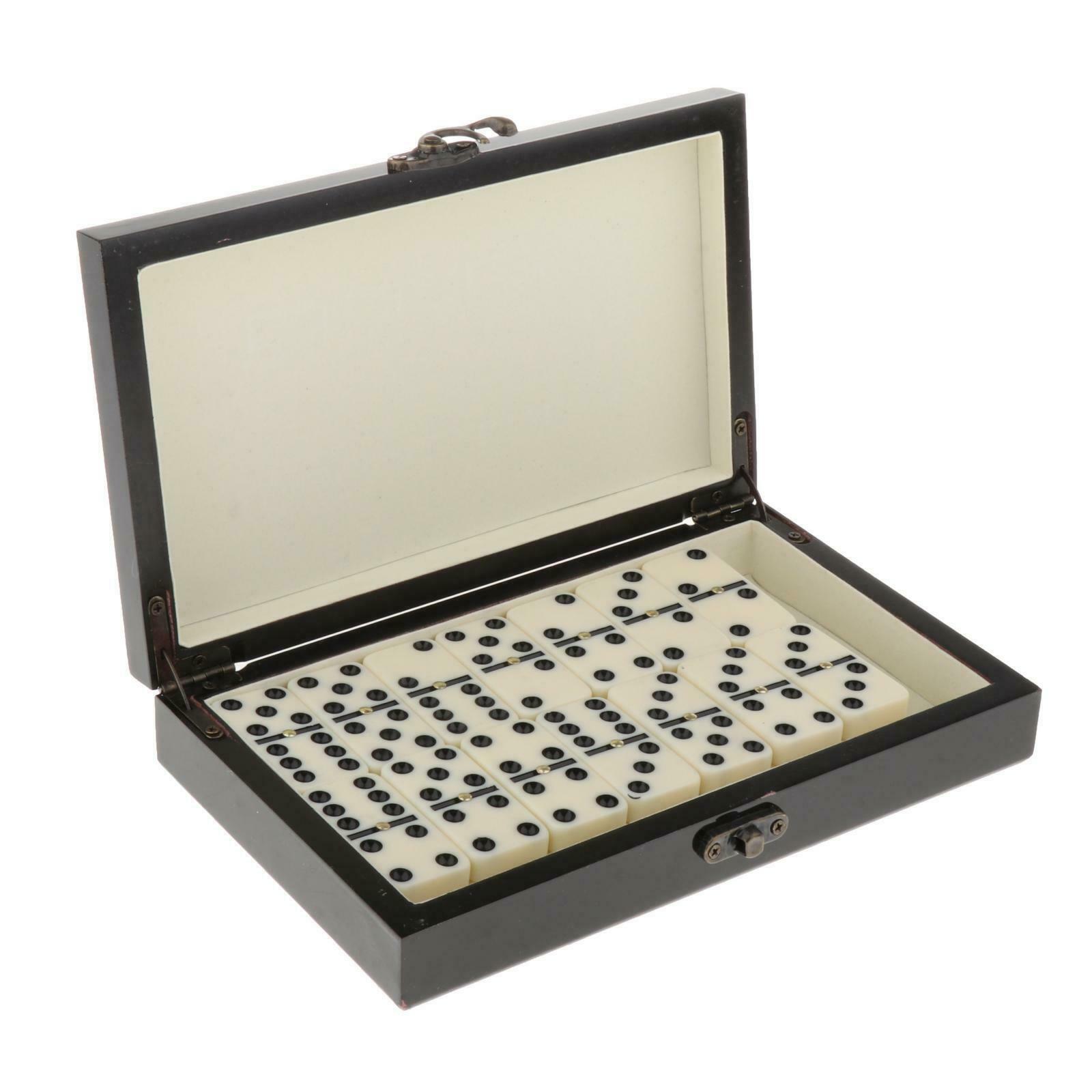 Prime Domino Set Table Game Gift and Wooden Case for Kids Toys