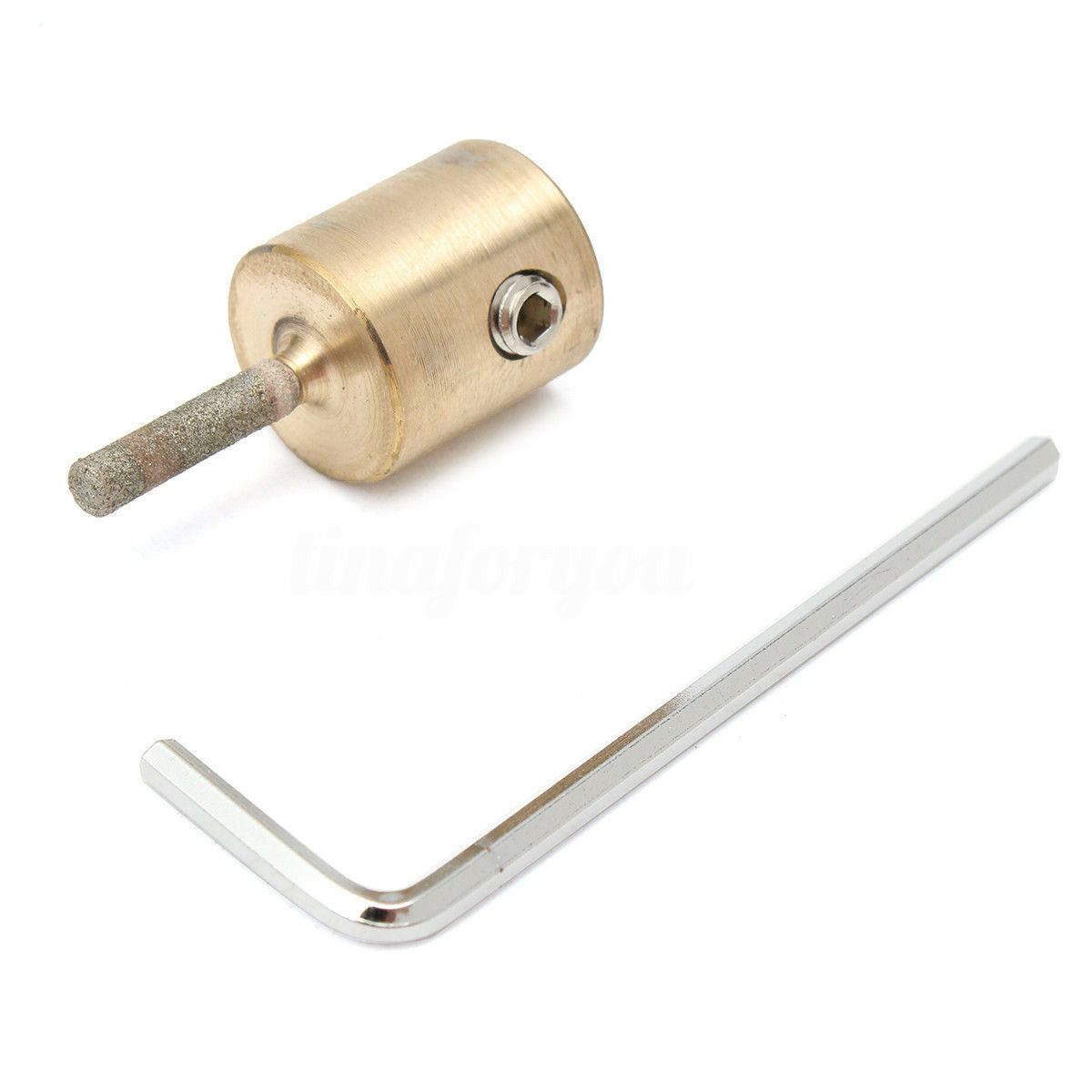 1/8'' Glass Grinder Bit Head Stained Glass Grinder Tools for Glass Stone Brass