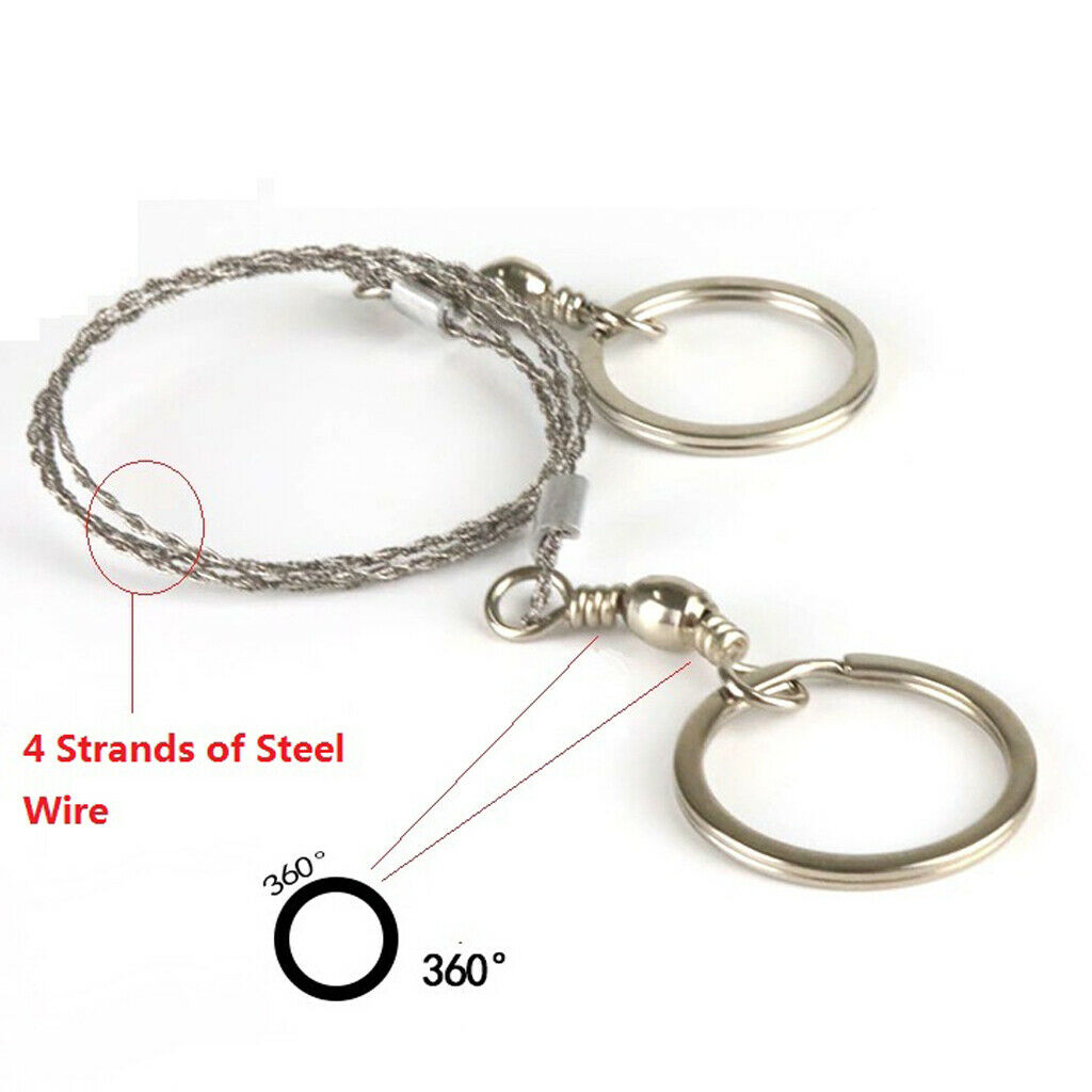 Outdoor Fret Saw Survival Fretsaw Rope Camping Emergency Wood Bone Cutting