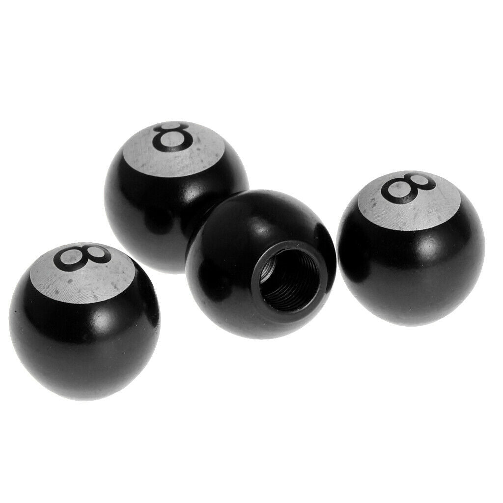 4x Black Car Wheel Tire Valve Dust Stems Air  Covers Accessories