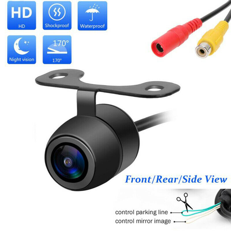170° CMOS Mini Color Reverse Backup Car Front Rear View Camera Kit Night VisBDA