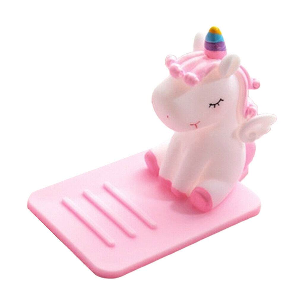 2X Phone Holder Cute Desktop Rubber Cell Phone Holder Desk for Girls Pink