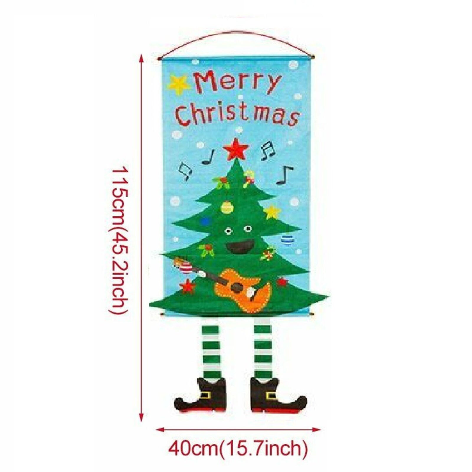 Merry Christmas Porch Banner Hanging Sign Home Xmas Party Decor Door Ornaments