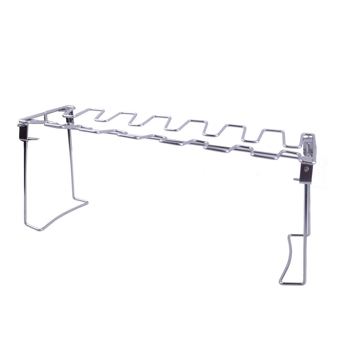 14 Slot Chicken Leg Wing Drumstick Oven BBQ Grill Rack Roasting Smoker NEW