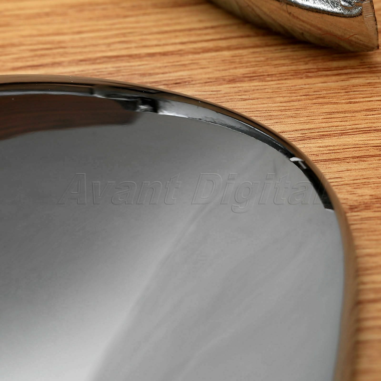 2x 10mm Motorcycle CNC Aluminum Oval Rearview Side Mirrors for Suzuki Kawasaki