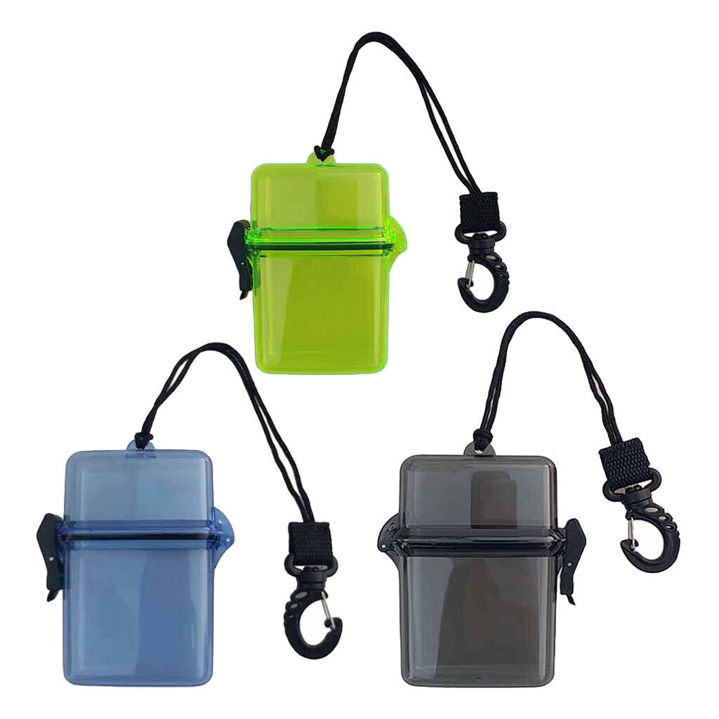 2Pcs Small Portable Waterproof Dry Box  Snorkeling Water Fishing Diver