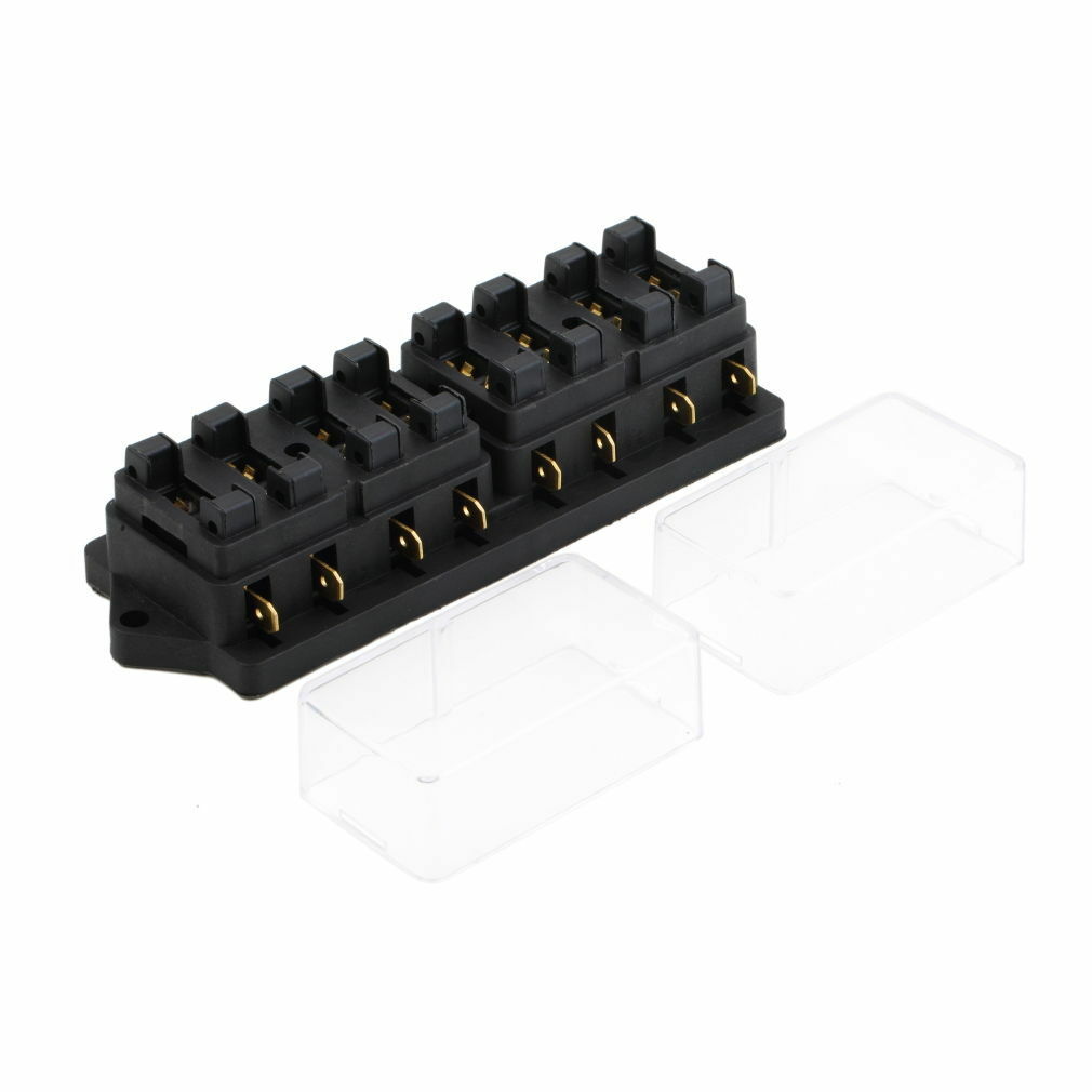 Fulseholder Mini 8 Way Blade Fuse Holder Block Box Audio Electronics Part 12V
