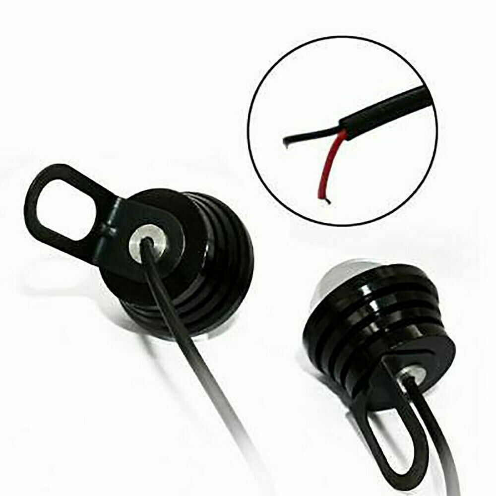 Amber Eagle Eye Lamps LED DRL Fog Daytime Running Car Light Tail Backup 12V 2pcs