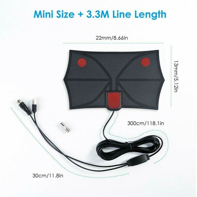 980 Miles 4K Digital TV Indoor TV Antenna with Amplifier Signal Booster TV RadQ5