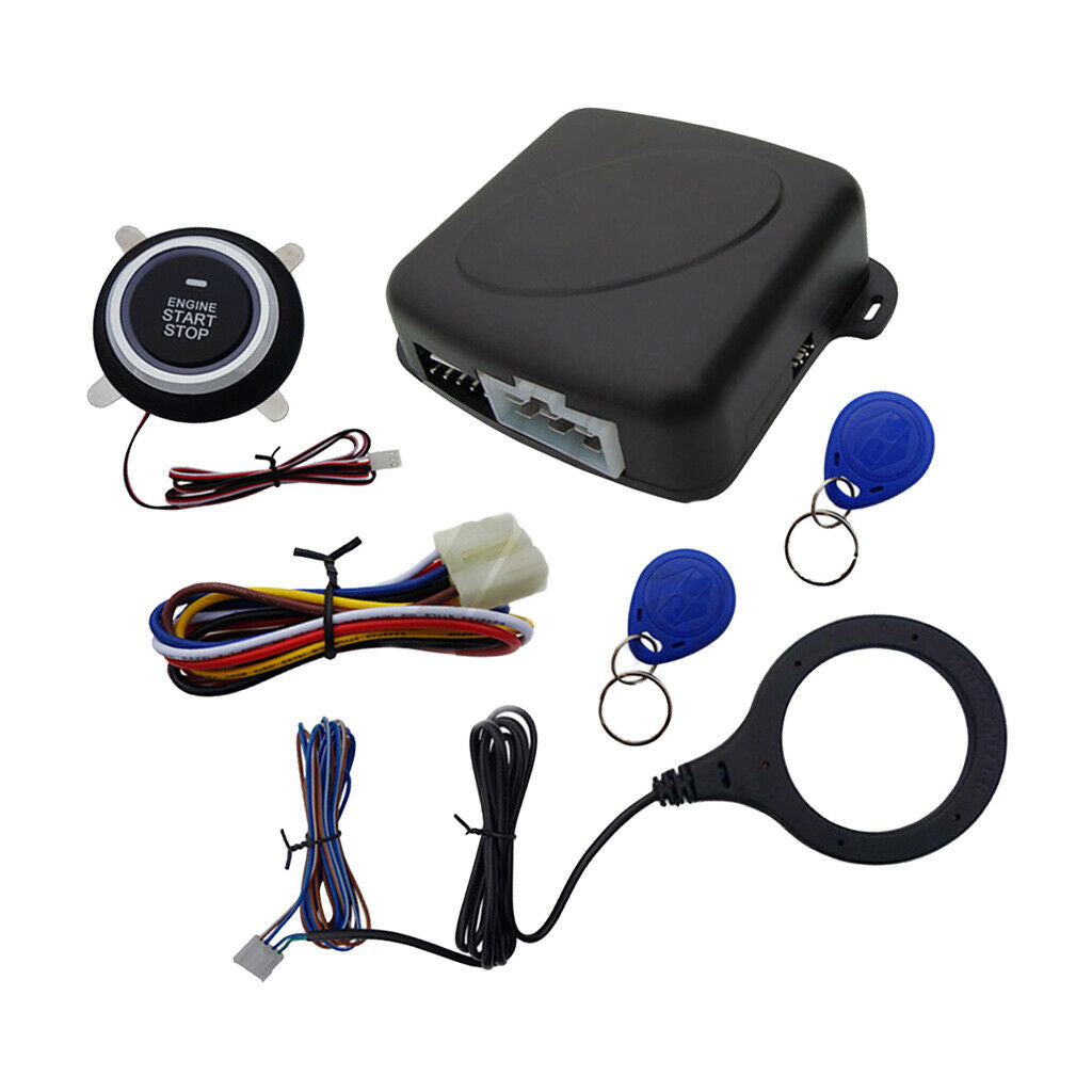 Auto Keyless Entry Engine Start Alarm System Push Button Remote Starter Stop