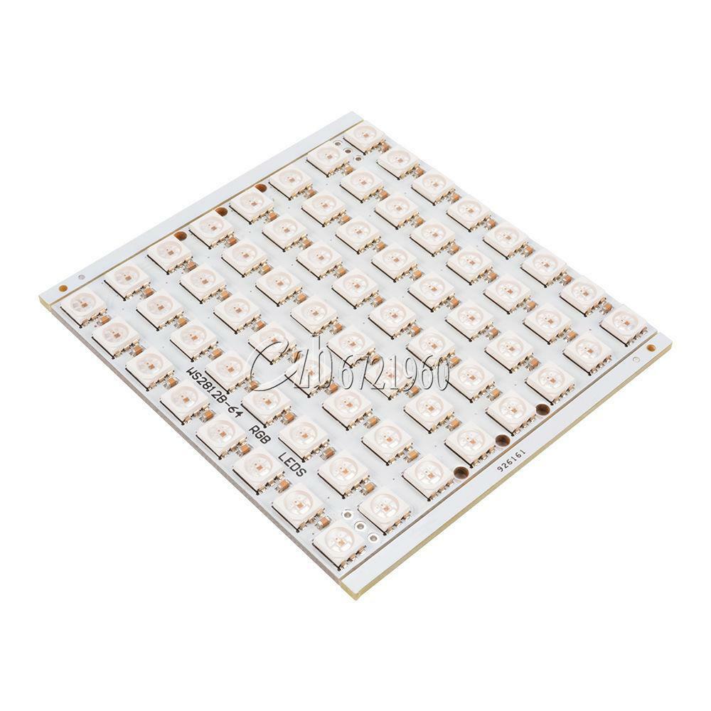 8x8 64-Bit Full Color WS2812B 5050 RGB LED Lamp Panel Light for Arduino OS857