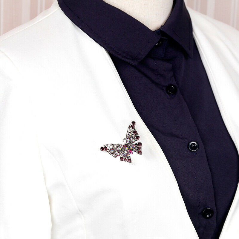 Crystal Brooch Pins Dragonfly Butterfly Brooches Jewelry Wedding Party Gi.l8