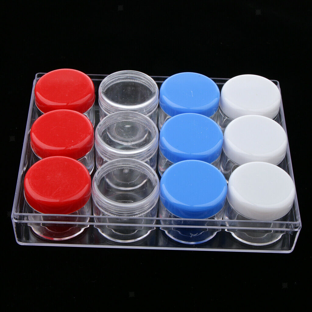 15g 12 Slots Storage Box Case Organizer Carfts Jewelry Container Multi-Color
