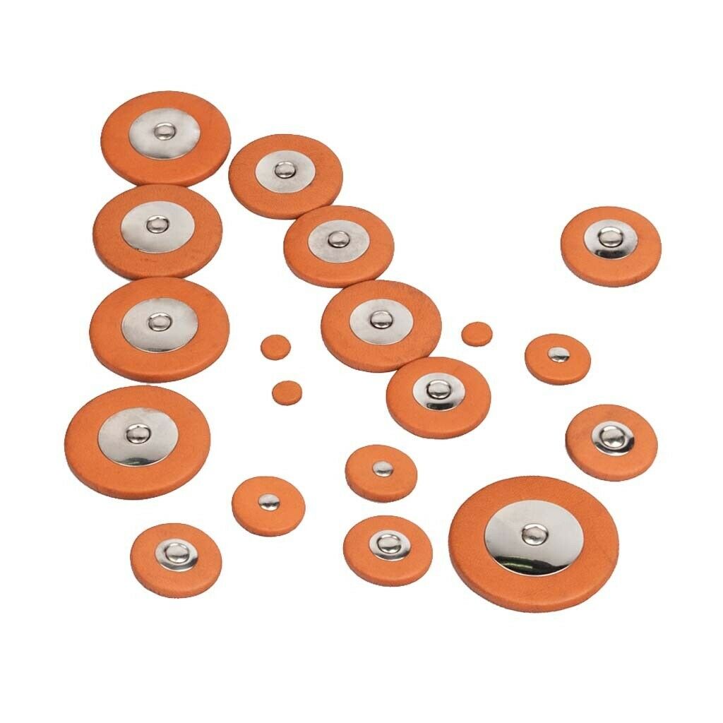 27 Pcs Of Set Saxophone Leather Pads Cushion For   Alto Sax Accessory
