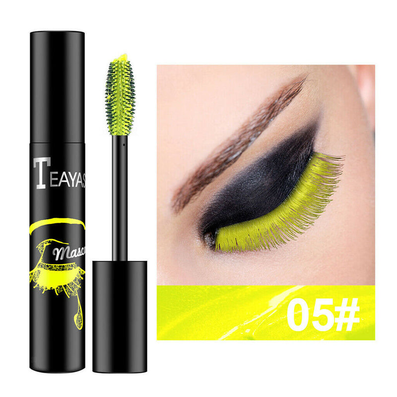 Makeup Mascara Waterproof No Clumping Volumizing Lengthening Mascara Green