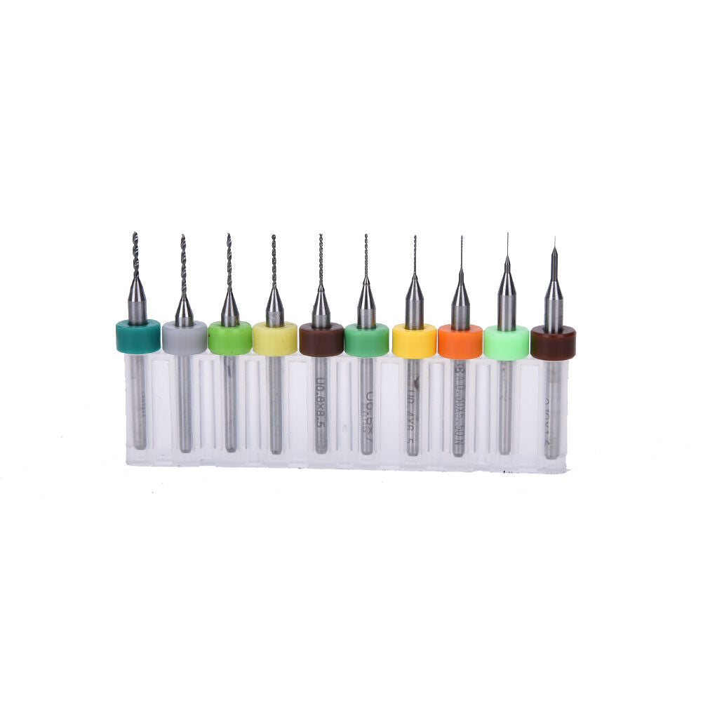 10x PCB CNC Print Circuit Board Carbide Micro Drill Bits Set Tool 0.1mm-1.0mm DD