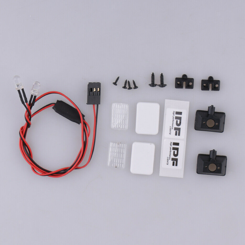 1/10 Scale RC Car LED Lamp Lights 2Pc for RC4WD  HSP HPI DIY Accessory
