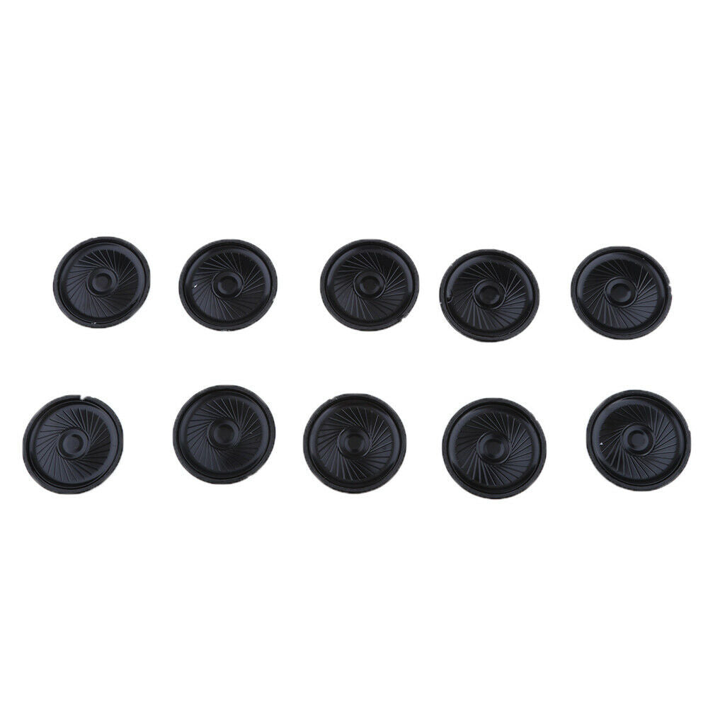 10pcs 40mm 0.5W Full Range Audio Round Speaker 8ohm Stereo Sound Replacement