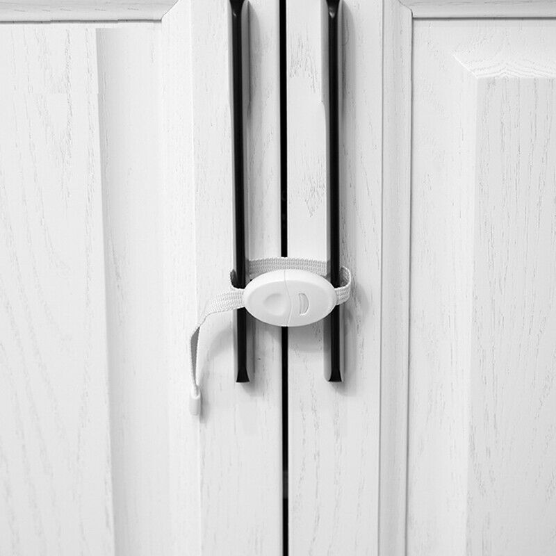 2Pcs Baby Safety Locks Furniture Restrictor Kids Protection Cupboard Fridge D Fx