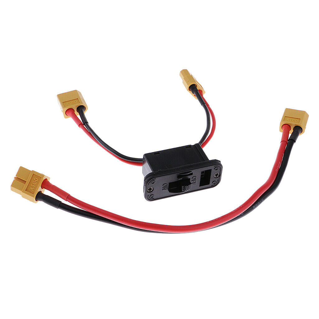 Axial XT60 Plug Connector On Off Switch With Extend Wire Cable For RC Drone