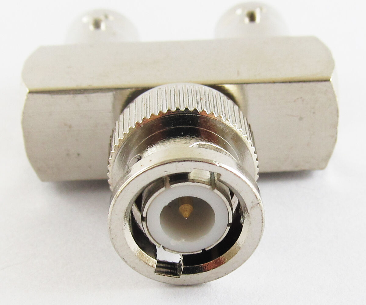 10pcs Nickel Plated Brass BNC Male to 2X BNC Female 3 Way Y RF Adapter Connector