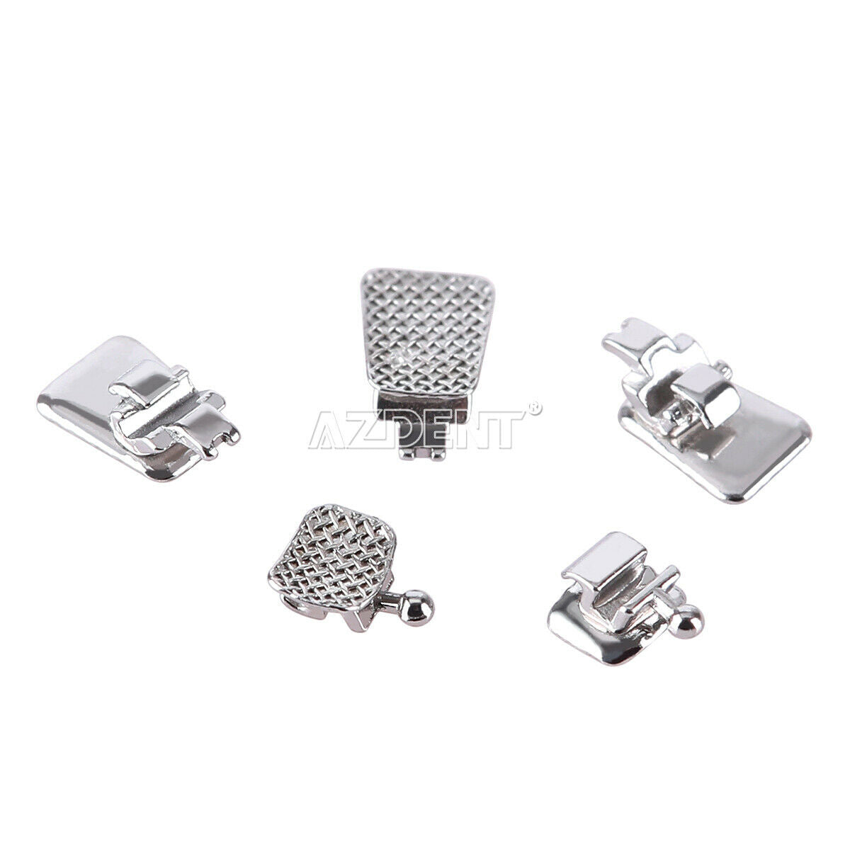 2 Case Dental Orthodontic Lingual Metal Bracket Braces Mini 0.018