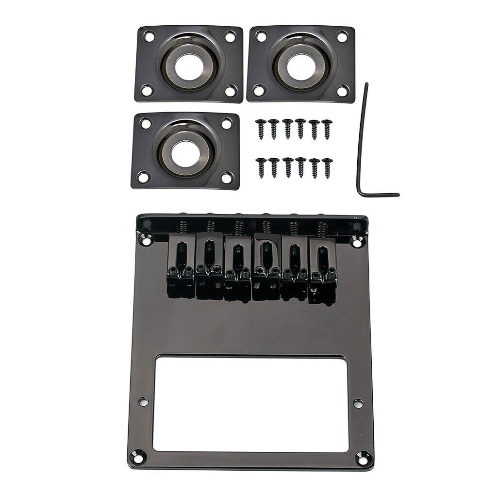 1 Set Electric Guitar Humbucker Pickup Bridge With Socket Plates