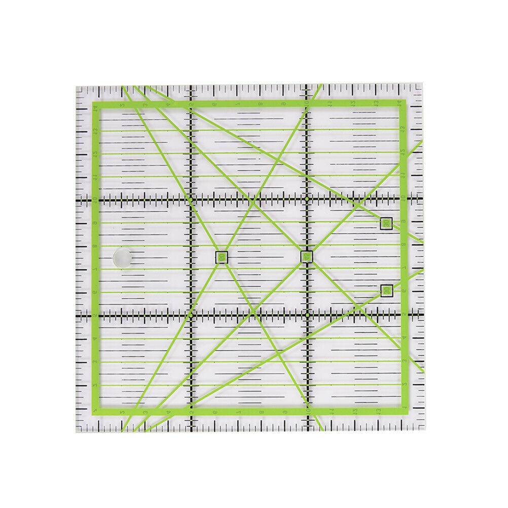 15*15cm Transparent quilting sewing patchwork ruler cutting tool tailor DIDEAU