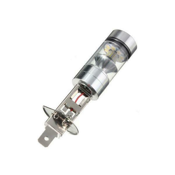 2x H1 20-SMD 100W White XB-D LED Blub Daytime Running Light Fog Driving Lamp