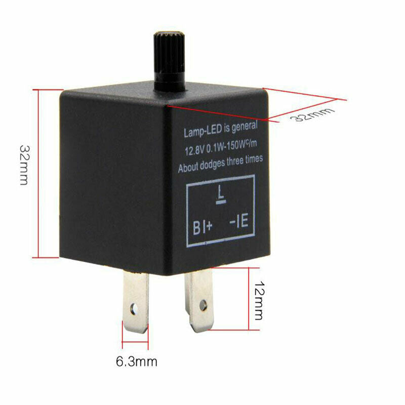 12V 3-Pin LED Adjustable Car Flasher Flash Relay For Turn Signal Light CF.l8