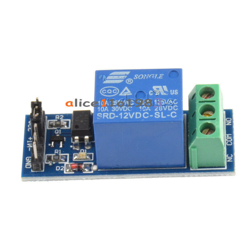 2PCS 12V One 1 Channel Relay Module Optocouple Board Shield  For PIC AVR Arduino