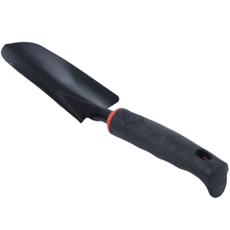 Black Rubber Handle Stainless Steel Hand Garden Trowel Shovel 12.5" S2N3N3