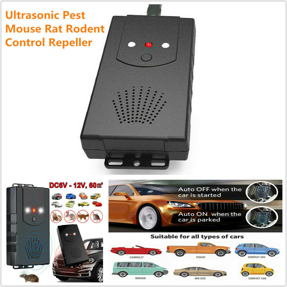 Ultrasonic Pest Mouse Rat Rodent Control Repeller Deterrent Car Engine Protector