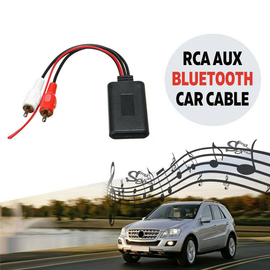 Car bluetooth Wireless Connection Adapter For Stereo W/ 2RCA AUX IN Music Audio