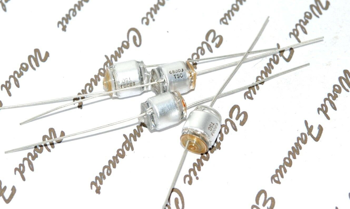 4pcs - TSC 6800P (6800PF 6.8nF) 63V 5%  Polystyrene (PS) Film Axial Capacitor
