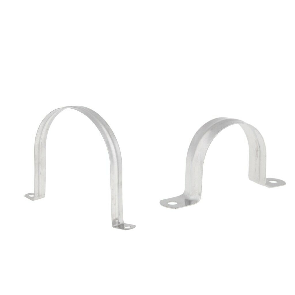 2 pieces Stainless Steel Saddle Clip Clamp Stormwater Pipe Downpipe 50+120mm
