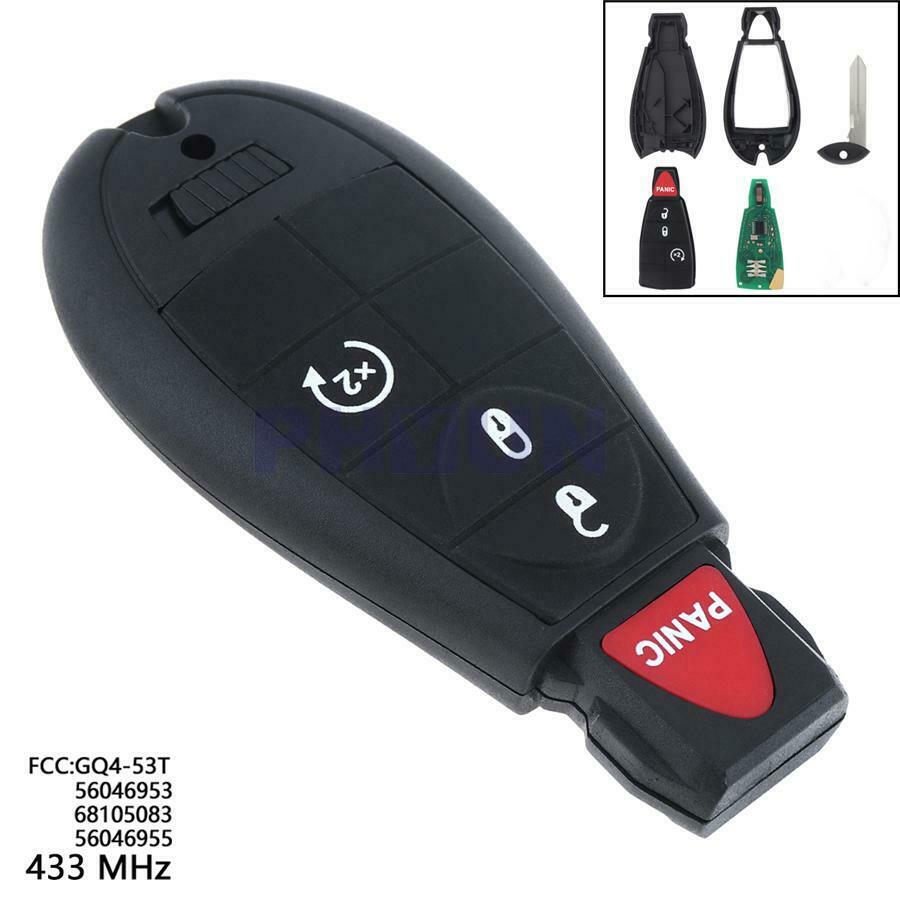 Keyless Entry Remote Car Key Fob GQ4-53T 68105083 For Jeep Cherokee 2014- 2018