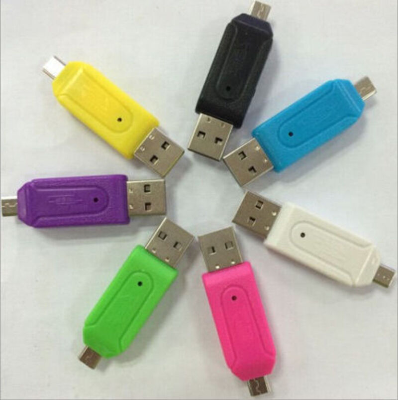 Excellent 3 Function Micro USB OTG TF Card Reader for Cell Phone PC BDAU